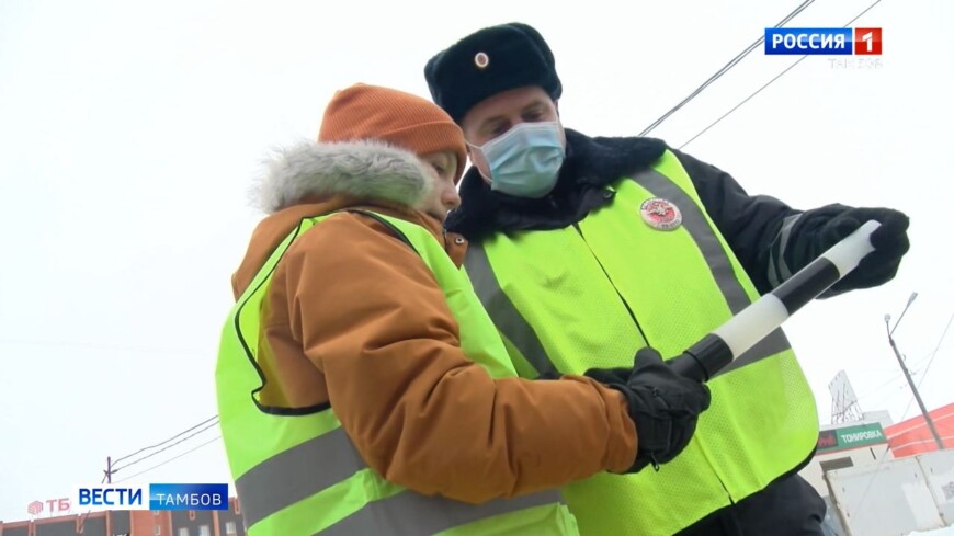 В Тамбове пятиклассник заступил на дежурство вместе с батальоном ДПС