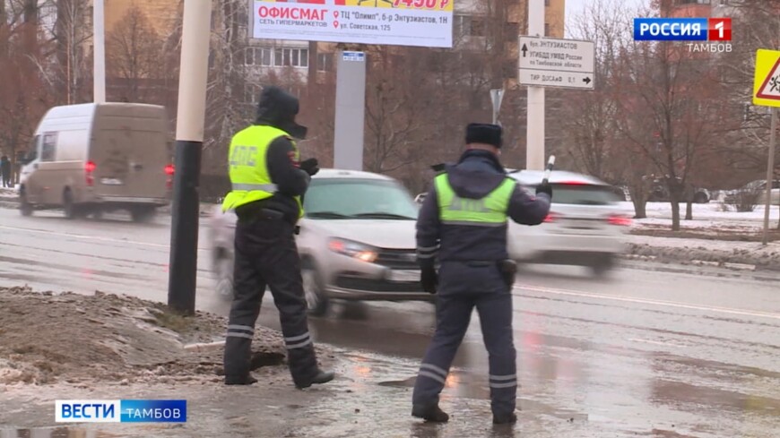 В первый день нового года в Тамбове обошлось без ДТП с пострадавшими