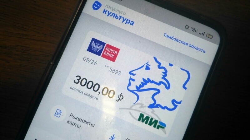 В Тамбовской области увеличилось число участников программы «Пушкинская карта»