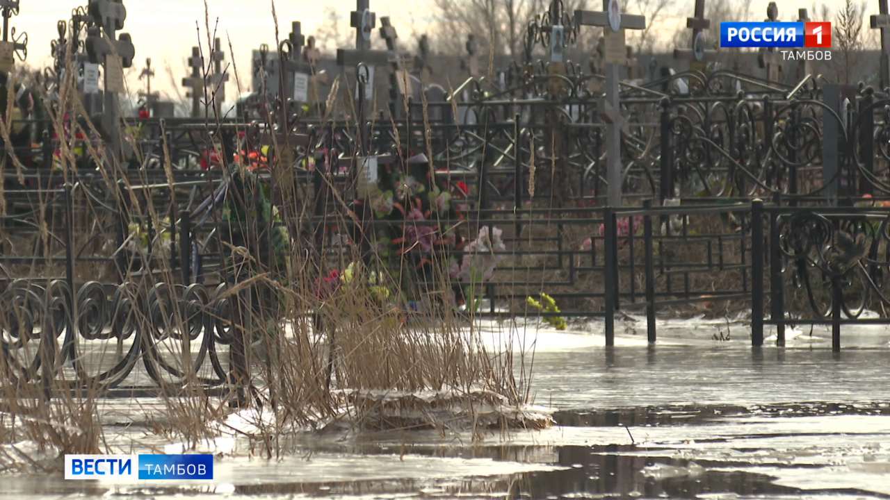 Паводок продолжается: в Тамбове затопило кладбище, вода подбирается к  дачным массивам | 14.03.2023 | Тамбов - БезФормата