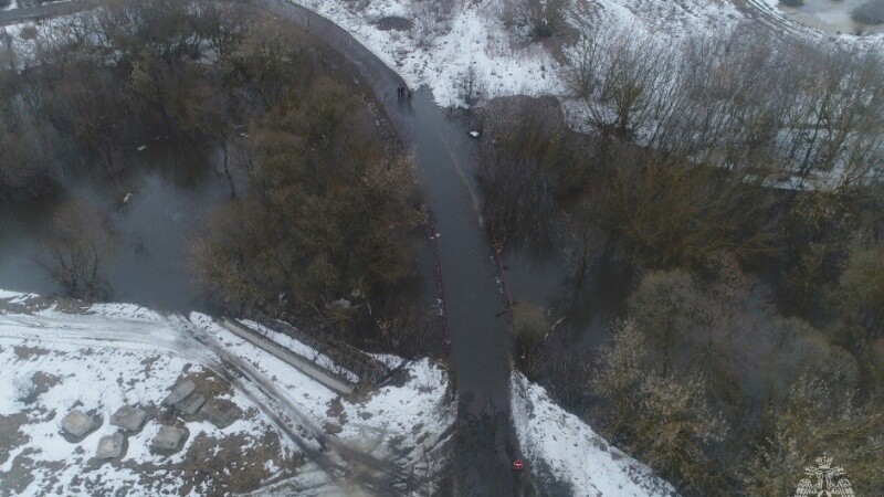 В Тамбовском районе произошло затопление низководного моста
