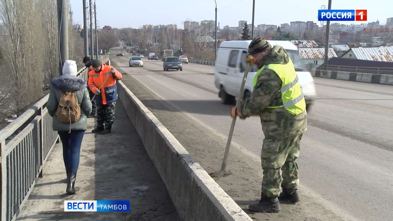 Лермонтовский путепровод готовят к помывке - ВЕСТИ / Тамбов