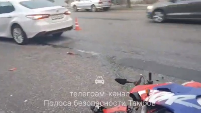 Мотоциклист оказался в больнице после ДТП в Кирсанове