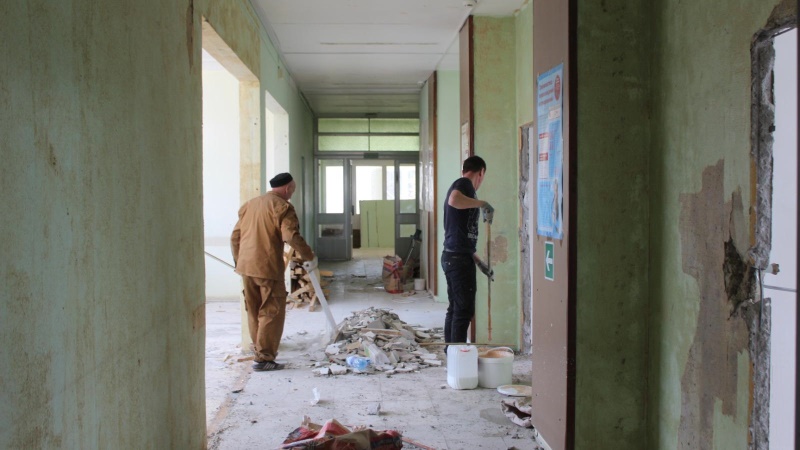 Начался ремонт поликлиники Первомайской ЦРБ