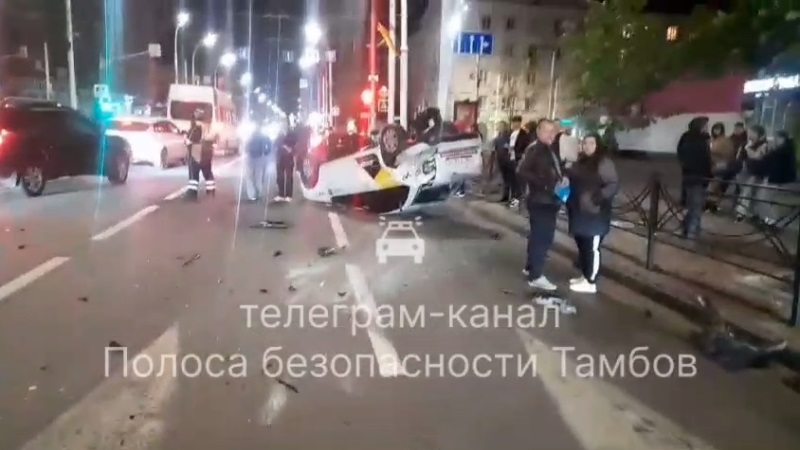 Массовое ДТП на улице Советской в Тамбове: столкнулись пять автомобилей