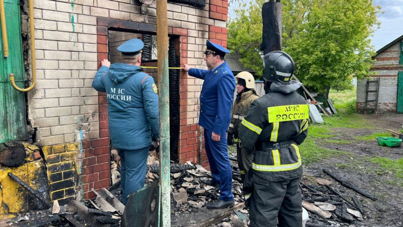 Муж и жена погибли при пожаре в частном доме в Жердевском округе