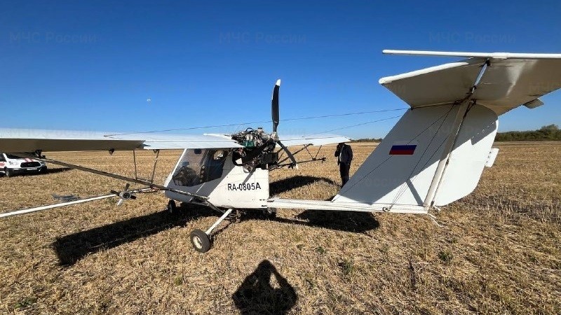 В МЧС России сообщили о жесткой посадке легкомоторного самолета в Тамбовском округе