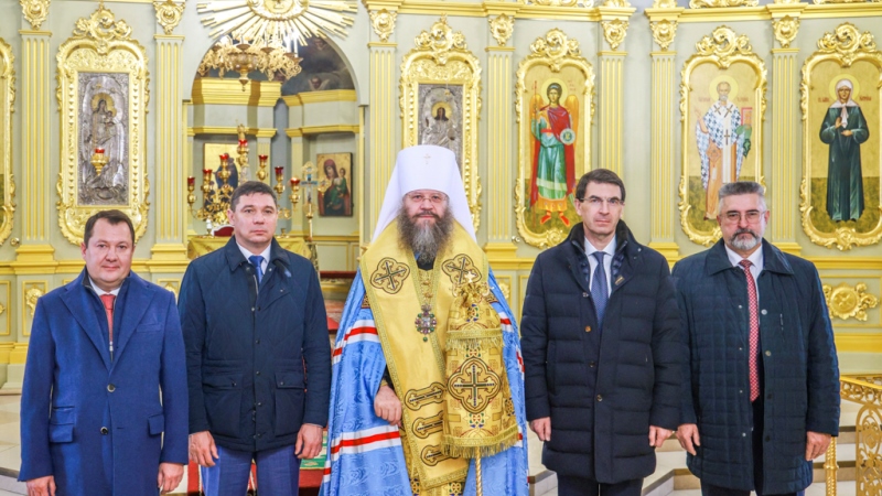 В Тамбове состоялся молебен по случаю вступления в должность врио главы области Евгения Первышова