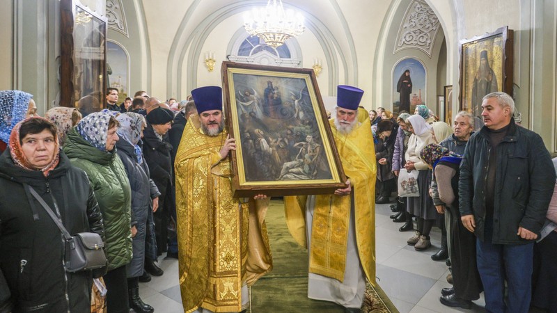 В Вознесенский женский монастырь доставили чудотворную икону Пресвятой Богородицы