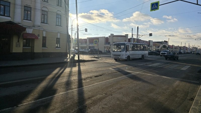 В Тамбове изменится геометрия проезжей части на улице Октябрьской