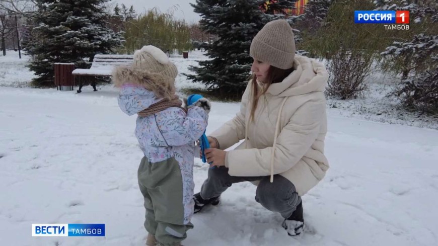 Первый снег выпал в Тамбове