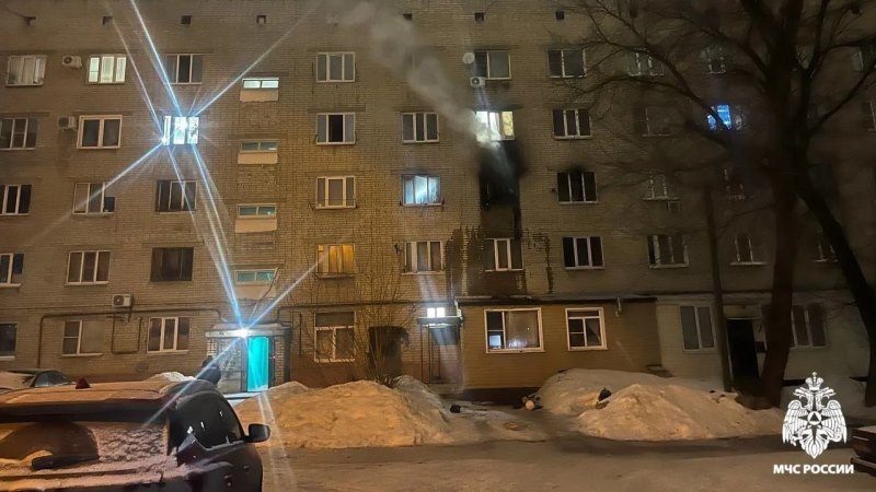 В Тамбове при пожаре на улице 8 Марта погиб 77-летний мужчина