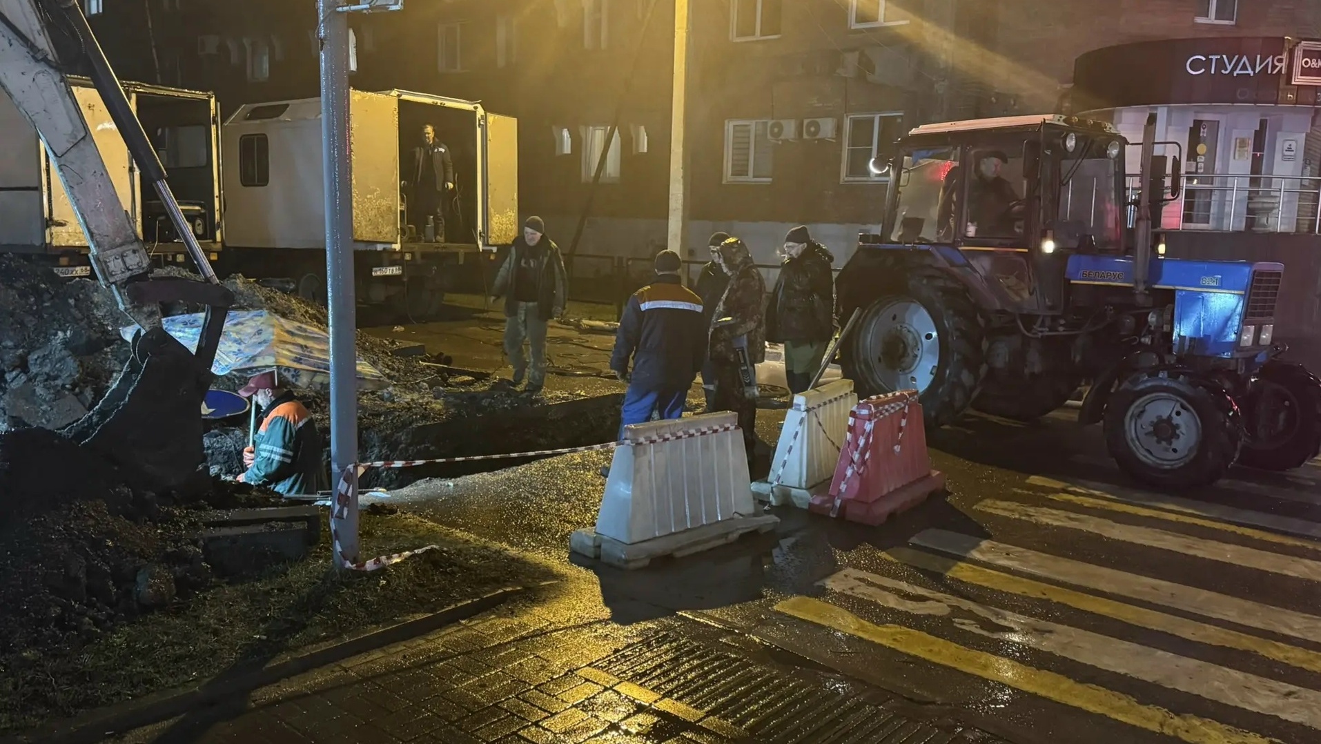 На юге Тамбова устранили крупную коммунальную аварию