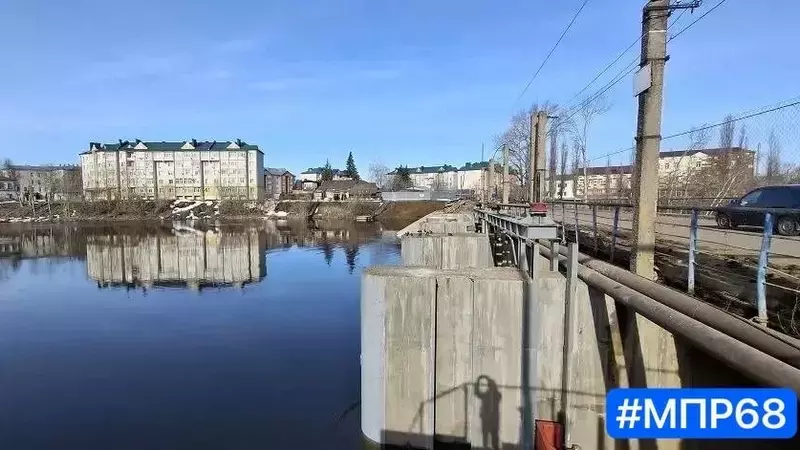 В Моршанске завершены основные работы по капремонту плотины