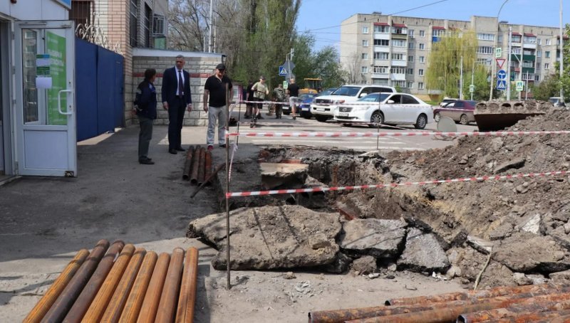 В Уварове продолжают устранять последствия серьёзной коммунальной аварии
