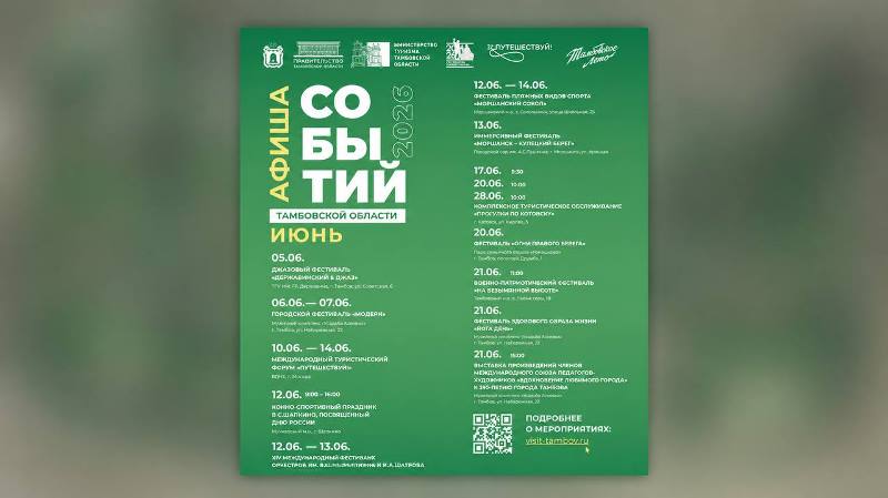 Пляжный спорт, «Купецкий берег» и «Огни правого берега»: афиша июньских событий в Тамбовской области